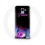 &Uuml;mbris Samsung Galaxy J6 2018 Exo K-pop Group Logo Song Promise jaoks