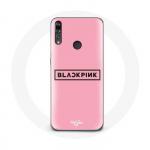 Coque pour Huawei P30 Lite Blackpink Groupe de K-pop Logo Fond Rose