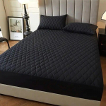 Veekindel madratsikate lestavastane pehme mugav hingav voodi, voodilina, ilma padjap&uuml;&uuml;rita 90x200x28cm must