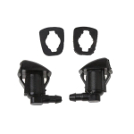 2Pcs Windshield Wiper Washer Jet Nozzle Spray For Toyota E120 Corolla Camry XV30 Plastic Black Fan Spray Shape with gaskets black