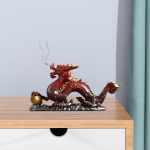 Keraamiline Hiina Draakoni Kuju Figuriin Feng Shui Skulptuur jaoks punane