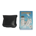 Kaasaskantav minitasku 60X mikroskoop juveliiri luup objektiiv valgustatud ehted putukate luup klaas 3 LED UV valguse mikroskoobiga