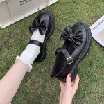 Lolita nahast kingad Retro elegantsed naiste mustad lefu kingad Naistele armsad &otilde;e kingad Jaapani vibu Preppy stiil 40