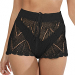 Naiste rannap&uuml;ksid, kootud &otilde;&otilde;nsad, l&auml;bipaistvad pingutusn&ouml;&ouml;rid, elastsed k&otilde;rge v&ouml;&ouml;kohaga venivad &uuml;hev&auml;rvilised bikiinip&uuml;ksid S must