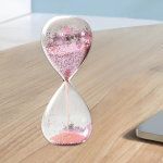 Glitter Sand Glass Timer Liivakell Tunniprillid Kodu Jooga T&ouml;&ouml;laua kaunistus roosa
