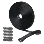 1 komplekt Kinnituslint Rihm Tugev, Vastupidav Lihtne Organisatsioon L&otilde;ikatav rebenemiskindel pandlaga rihm kodu jaoks must