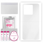 apgo Ultra Clear Protective Skin Sticker for the back compatible with Vivo Y27 5G, Wrap Film, Hydrogel Film, Flexible, Soft TPU with positioning layer