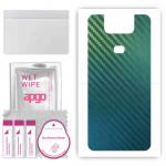 apgo Protective Skin Sticker for the back compatible with Asus Zenfone 6 ZS630KL 6Z, Wrap Film, Foil, Vinyl - Pattern Carbon Chameleon CAKA1