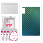 apgo Protective Skin Sticker for the back compatible with ZTE Nubia Pad 3D, Wrap Film, Foil, Vinyl - Pattern Carbon Chameleon CAKA1