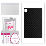 apgo Protective Skin Sticker for the back compatible with TCL 10 TabMAX 5G, Wrap Film, Foil, Vinyl - Pattern Carbon Black