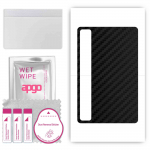 apgo Protective Skin Sticker for the back compatible with TCL TAB 8 LE, Wrap Film, Foil, Vinyl - Pattern Carbon Black