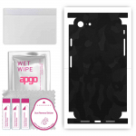 apgo Protective Skin Sticker for the back+sides compatible with Apple iPhone 8, Full Wrap Film, Foil, Vinyl - Pattern Black Camo