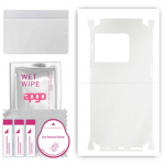 apgo Protective Skin Sticker for the back+sides compatible with OnePlus 10 Pro, Full Wrap Film, Foil, Vinyl - Pattern Matte Transparent