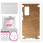 apgo Protective Skin Sticker for the back+sides compatible with Xiaomi Mi 10T Pro 5G, Full Wrap Film, Foil, Vinyl - Pattern Rusty Copper