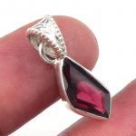 Looduslik Granaat V&auml;&auml;riskivi 925 Prooviga H&otilde;be Kingitus Ehted Ripats 1'' Z0o21