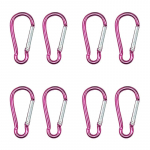 8tk M6 v&auml;rvilised karabiinid alumiiniumsulamist karabiin vedruklambriga konksud v&otilde;tmehoidja ronimiskarabiin v&otilde;tmetele matkat&ouml;&ouml;riistad pink