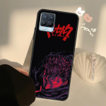 Berserk Guts Anime OnePlus 10 Pro 9 Pro 8T Nord2 9R &uuml;mbris Realme GT 2 Pro 7 8 GT Neo2 9i 8i C21 Coque jaoks Realme C3