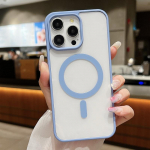 V&auml;rvus L&auml;bipaistev Magnetiline Telefoni Kest iPhone 16 15 14 Pro Max 13 12 Pro 11 V&auml;rviline Raam P&otilde;rutuskindel Objektiivi Kaitse Magsafe jaoks Akr&uuml;&uuml;l Kest Kate iPhone 15 must