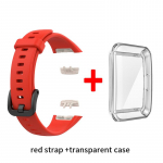 Silikoonrihm Huawei Band 6 jaoks. Asenduskellarihm Honor Band 6 rihma jaoks koos TPU t&auml;isekraani kaitse&uuml;mbrisega k&auml;ev&otilde;ruga For Huawei Band 6