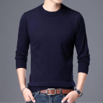 Talvine meeste villane kampsun, keskealiste meeste &auml;riline mitmek&uuml;lgne klassikaline &uuml;mara kaelusega pullover M