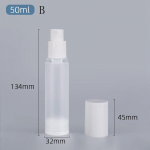 Kaasaskantavad vaakum-kosmeetikapudelid Korduvt&auml;idetav j&auml;&auml;tunud pardnokk-pump peene udu pihustatav pudelivedeliku jaotur kreemikonteiner reisimiseks as the picture