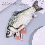 Crucian Carp pliiatsikott Realistlik kalakujuline jumestuskoti pliiatsitasku lukuga pliiatsitase Tagasi kooli pliiatsikott Pliiatsikott