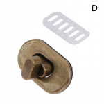 Mini ovaalne keeratav lukk P&ouml;&ouml;ratud lukud Metallist suletav pannal rahakoti jaoks Rahakott Naiste k&auml;ekott &Otilde;lakott Aksessuaarid as the picture