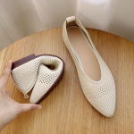 Fangtou Granny Shoes Naiste uued pehme tallaga &otilde;&otilde;nsad vabaajajalatsid Lameda tallaga &uuml;ksikud kingad 35 helebeež v&auml;rv