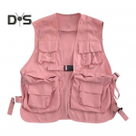 Unisex vest hip-hop stiilis t&auml;navariietus, individuaalne &uuml;hev&auml;rviline varrukateta, avara pandlaga, mitme taskuga, naiste meeste vest XL must