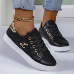 mood Naiste tossud Mood Kuldsed kingapaelad Lamedad Naised Pehme tald vabaaja vulkaniseeritud jalan&otilde;ud Naiste tossud Zapatos De Mujer 35 must