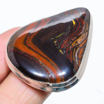 Natural Tiger Eye Gemstone Handmade 925 Sterling Silver Gift Ring Size 6 p4u04