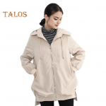 S&uuml;gis Kevad Naiste Jakk L&uuml;hike Eest Pikk Tagant L&otilde;hikuga &Auml;&auml;r Kapuutsiga N&ouml;&ouml;riga Lukuga Kardigan Tuulekindel V&auml;lisjope Reisimine Telkimine Mantel L aprikoosi