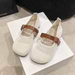 mood suvised v&otilde;rgust &otilde;&otilde;nsad sandaalid Naiste tasapinnalised madalad 2024 uued rannajalatsid Mugavad retro stiilis naiste lamedad kingad 35 beež