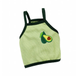 Cute Fruit Print Cat Dog Vest S&auml;rk V&auml;ikestele Koertele Lemmikloomade Camisole Riided Suvised puuvillased kutsikad Chihuahua Shiba Inu maskotid s&auml;rgid S-suit 1.2-2kg