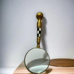 Messing Luup K&auml;eshoitav 5x Lehelugeja Raamatute, Kaartide jaoks, Mereteemaline Dekoratsioon Kollektsioneeritav Luup, Aastap&auml;eva Kingitus, L&otilde;pukingitus