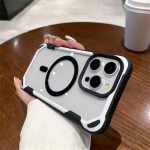 Armour l&auml;bipaistev magnetiline juhtmevaba laadimine Magsafe'i &uuml;mbrisele iPhone 14 11 12 13 15 Pro Max p&otilde;rutuskindel h&uuml;briidkaitseraua kate iPhone 15 Pro Max must