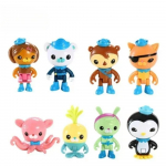 8 tk Octonauts Action Figuurid Mini m&auml;nguasjad Barnacles Peso Kwazii Tweak Vegimal Dashi PVC Nukud Loomamudelid Lastele J&otilde;ulukingid