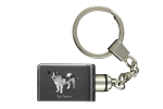 Rat Terrier, Ratting Terrier, Decker Giant - Crystal key ring with dog photo, illuminated key ring, unique gift by Art-Dog brand