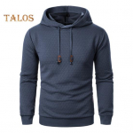 Meeste s&uuml;gistalvine kapuuts, &uuml;hev&auml;rviline pingutusn&ouml;&ouml;r pikkade varrukatega žakaarpunase disainiga kapuutsiga elastne mansett ja all&auml;&auml;r &otilde;huke igap&auml;evaseks kandmiseks vabaaja sporditopp S khaki