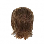 Meeste l&uuml;hike lokkis parukas tukkidega Vintage kohev ja loomulik v&auml;limus k&otilde;rge temperatuuriga kiust meessoost lainelised blondid mustad s&uuml;nteetilised juuksed parkkoor