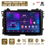 Androidi autoraadio Honda Vezel HR jaoks &ndash; V HRV HR V 2015&ndash;2017 multimeediumipleieri peaseade Stereo GPS-navigatsioon BT WIFI 1+16 GB 1+16GB