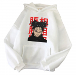 Jujutsu Kaisen Anime dressipluus Choso tr&uuml;kitud kapuutsiga meeste naiste pikkade varrukatega kapuuts Suures suuruses t&auml;navar&otilde;ivad Harajuku unisex pullover XS valge
