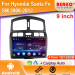 Android Hyundai Santa Fe SM 2000-2012 jaoks JAC S1 jaoks (Vanker) 1 2007 - 2013 Raadio Stereo Multimeediapleier Navigatsiooniekraan 4 core 1GB+32GB carplay