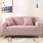 Luksuslik laiguline diivani kate, mullid M-2seat(145-185CM) roosa