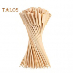 100 tk puidust vardad 6-tollised tugevad kokteilivarrased eelroogade jaoks Lamedad aerad toidupulgad peoks BBQ puuviljajuustu tordilauad Aksessuaarid 100pcs