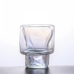 70 ml mini viski klaasist tass Jaapani ebaregulaarse kunsti veini trumli disainertass j&auml;&auml;tunud kristallist saketopsid Shot Glass Dropshipping 70ml