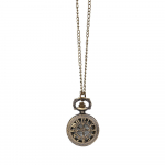 Vintage Steampunk Retro disainiga taskukell, kvartsist ripatsiga kaelakee kingitus