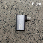 Otg-kaabli adapter 4K 90-kraadise vasaku nurga toitega mikro-USB-USB-otg-adapter teleri-tahvelarvuti jaoks Fire Tv Stick 4K