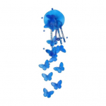 Mood Butterfly Wind Rippkaunistus kellakellaga Lucky Garden Ornament King sinine