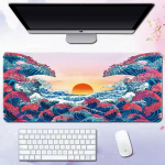 31,5''X11,8'' suur hiirematt Sea Wave Design lauaalus Kodukontori tarvikud Arvutimatt 01